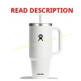 Hydro Flask 40oz Travel Straw Tumbler, White
