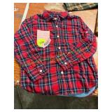 Boys M (8) Plaid Button Down Flannel Shirt