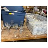 Cut Glass + Assorted Stemware