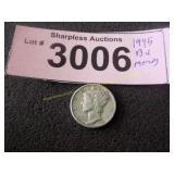 Uncirculated 1945 Mercury silver dime