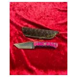 Damascus Knife with Sheath