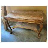 Oak table with carved legs