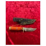 Damascus Knife with Sheath