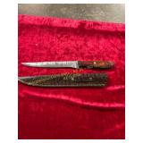 Damascus Knife with Sheath