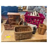 Longaberger + Various Baskets, Jewelry Box, Etc