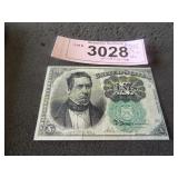 Rare Civil War fractional currency fifth issue