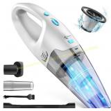 FUOAYOC Handheld Vacuum, 12V, HEPA, Blue