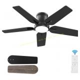 POCHFAN 42" Black Ceiling Fan with Lights