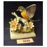 Vintage hand painted Lefton China robin