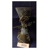 Antique Oriental vase with dragon