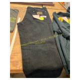 Mens Size 38x32 Black Wrangler Slim Fit Jeans