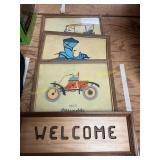 Welcome Sign + 3ct Felt Pictures