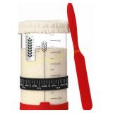 Sourdough Starter Jar 24 oz Wide Mouth Glass