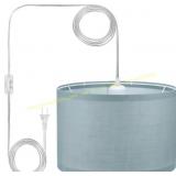 PATIKIL Plug-in Pendant Light, 15ft Rope Cord