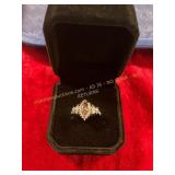 .925 Sterling Silver Size 6 Slit Eye Ring