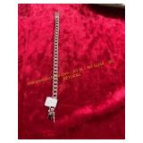 8in .925 Sterling Silver 17g Chain Bracelet