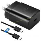 Samsung Galaxy USB C Fast Charger 25W + Cable