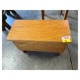 Small wooden storage chest