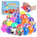 24Pack Stress Balls, Squishy Fidget Bulk