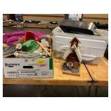 Birdhouse, Paint Supplies, Etc