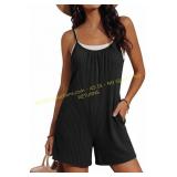 Ekouaer Womens Casual Rompers with Pockets Sz XL