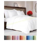 Duvet King Set - Soft, 2 Shams (White)