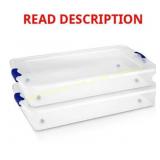 Homz 60 Qt Underbed Storage Container, 2 Pack; 3pk