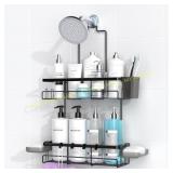 Shower Caddy: Rustproof Shelf, No-Drill