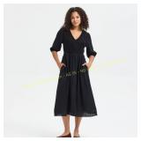Universal Thread Embroidered Dress Black XS