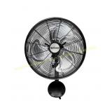 Hurricane 16" Pro Oscillating Metal Fan, Black