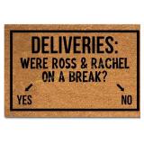 Funny Coir Doormat: Ross & Rachel On Break Mat