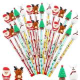 Qilery 24 Pcs Christmas Pencils Set, Assorted