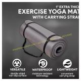 BalanceFrom GoCloud Thick Yoga Mat with Strap