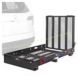 500 lbs Hitch-Mounted Carrier with Ramp