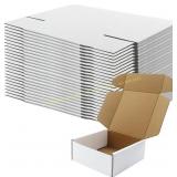 White 5x5x2 inch Shipping Boxes, 25 (5"x5"x2")
