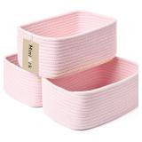 3 Pack Light Pink Baskets