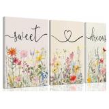 tgguytiy Framed Wall Art Set 3, Farmhouse