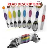 Stainless Steel Magnetic Measuring Spoons (8)
