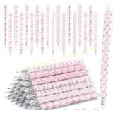 Jetec 60 Pcs Ballpoint Pens Bow Tie Pink Gift