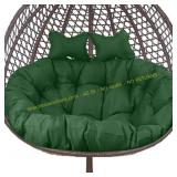 Boshen Double Egg Chair Cushion   Dark Green