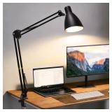 Led Desk Lamp with Gooseneck Clamp (Black)