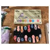 Slow Feeder Cat Bowl / cat paw Mouse Pad