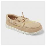 Cat & Jack Kids Boyd Boat Sneakers Khaki Sz 13