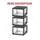 IRIS 14.5 Qt Plastic Stacking Drawer 3-Pack