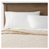 King Diamond Stitch Quilt Khaki - Threshold