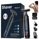 Back Shaver for Men: LED Display (4-in-1)