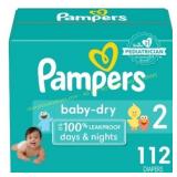 Pampers Baby Dry Diapers - Size 2 - 112ct