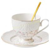 TATSUMI Interglio Bone China Tea Cup & Saucer
