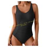One Piece Tummy Control Ruched Swimwear