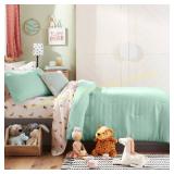 Pillowfort Seersucker Kids Comforter Set Mint